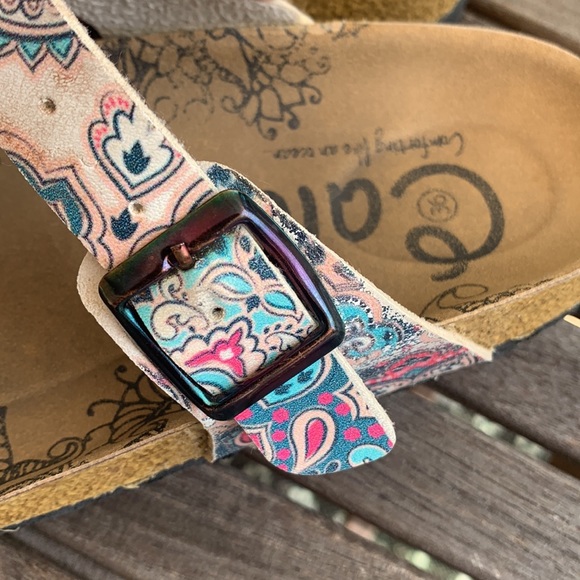 Calceo Women’s Size EU 36 US 6 Boho Thong Sandals Colorful - Picture 10 of 12